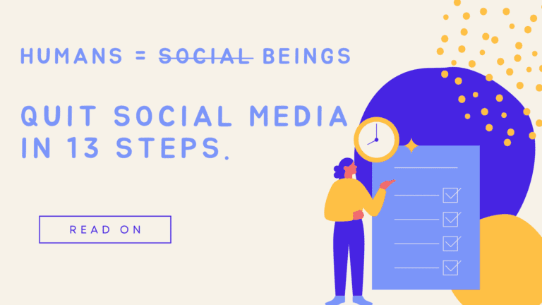 Quitting social media